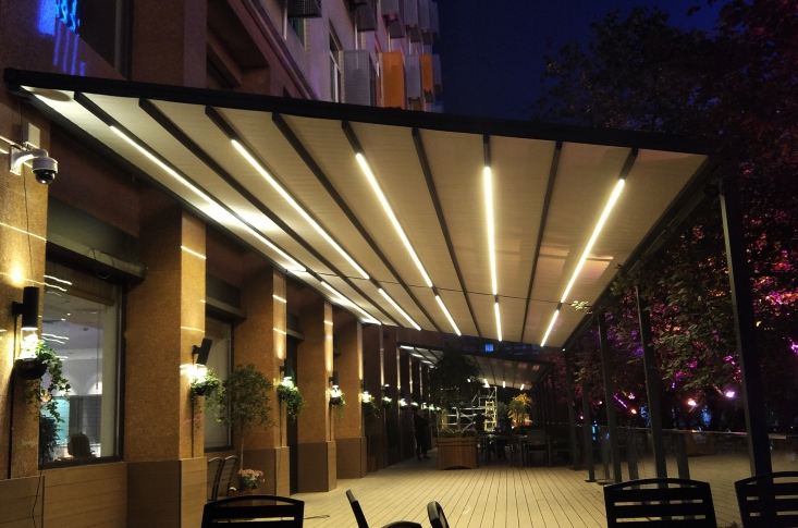 戶外智能防雨折疊篷3