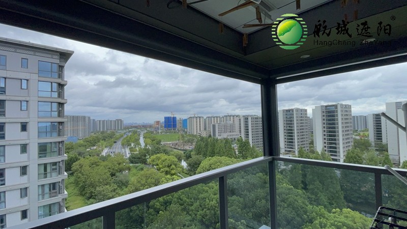 杭州望錢塘云莊防風卷簾案例